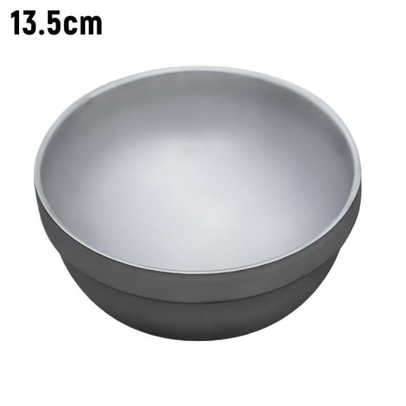 Titanium Outdoor Camping Bowl, Lightweight Antibacterial Metal Bowl for Hiking,  Stackable Heat-Resistant Titanium Alloy Dish for Cooking and Dining (400–600ml)