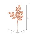 thumbnail image 2 of Vickerman L186688 22 in. Copper Matte Mistletoe Leaf Spray, 12 per Bag, 2 of 3