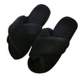 thumbnail image 2 of SPRING PARK Women's Faux Fur Comfy Lightweight Open Toe Indoor Outdoor House Slippers, 2 of 7