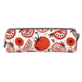thumbnail image 4 of Rocae Hand Drawn Tomatoes for Pen and Marker Pouch with Zipper for Men and Women, Stationery Bag Pen Holder for Work and Office, 4 of 9