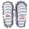 thumbnail image 1 of BRIGHTFUFU 1 par de pantuflas de chenilla multifuncionales para limpiar el suelo, cubrezapatos, herramientas de limpieza del hogar - Talla única (gris), 1 of 7