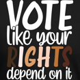 thumbnail image 3 of CafePress - VOTE Like Your Rights Depend On It T Shirt - Mens Tri-blend T-Shirt, 3 of 4