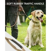 WAAYEEPAL Tactical Heavy-Duty Bungee Dog Leash with 2 Padded Handles and Car Seatbelt, 4-6 ft, Purple