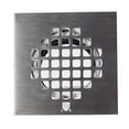 thumbnail image 2 of Westbrass 4-1/4" Square Shower Drain Cover with 2" Sch 40 PVC Drain Pipe, Satin Nickel, 2 of 5