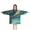 Teal Gold Marble, variant on Teal Gold Marble Pattern Blanket Hoodies for Kids 6-13YR Oversize Wearable Blanket Hoodies for Boys Girls Teens