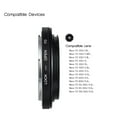 thumbnail image 4 of FD- Lens Mount Adapter Camera Lens Adapter Ring With Optical Glass Focus  FD Lens To  EF Mount Body For  450D 50D 5D 5D2 500D 550D 600D 650D 6D 70D 700D, 4 of 7