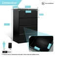 thumbnail image 3 of GangMei 4-Drawer Steel Metal Lateral Filing Cabinet with Lock in Black, 3 of 7