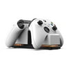 Dual Charging Station for Xbox - White with Black Base, Wireless Controller Charging, Charge, Rechargeable Battery, Xbox Series X|S, Xbox One - Xbox Series X