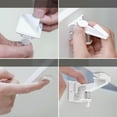 thumbnail image 3 of HEALEEP 5Pcs Magnetic Locks for Cupboards with Simple Design Rectangular Shape, 3 of 8