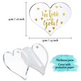 thumbnail image 2 of 30 piezas de llavero de acrílico en blanco corazón acrílico transparente en blanco forma de acrílico liso y 30 piezas de llavero en blanco llaveros de Metal oso de fresa  Hogar, 2 of 5
