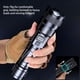 thumbnail image 5 of Linterna LED con pantalla digital inteligente para acampar y hacer senderismo, recargable por USB, de alta potencia, con zoom telescópico, portátil, para trabajo y de mano., 5 of 9