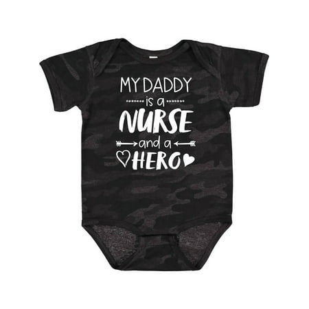 

Inktastic My Daddy is a Nurse and a Hero Gift Baby Boy or Baby Girl Bodysuit