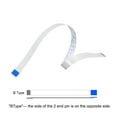 thumbnail image 4 of Uxcell FFC Ribbon Flat Flexible Cable 20 Pin 0.5mm 300mm (B Type) for LCD Laptop 10 Pack, 4 of 5