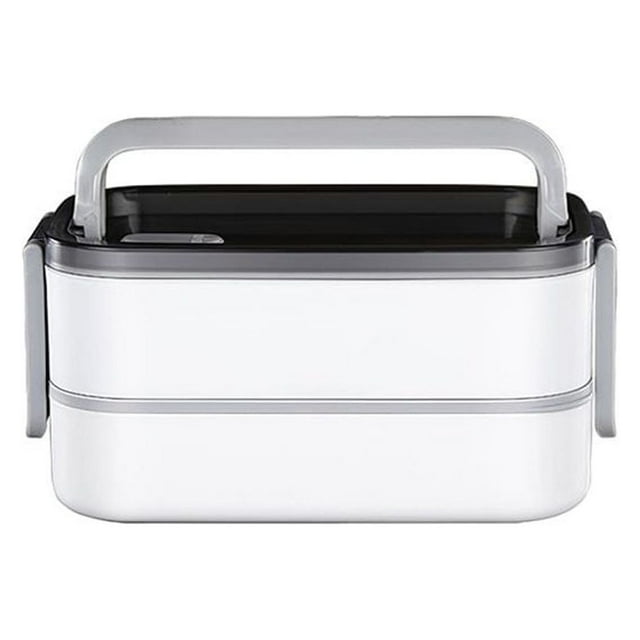 Heated Lunch Box Double Layers Insulated Lunch Container Leak-Proof Thermal Bento Box Every Parts Detachable Meal Heater with Handle