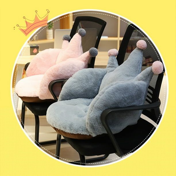 Cute Chair Cushions Stuffed Seat Comfort Plush Pad Cushion Warm Waist Backrest Back Pillows Washable Soft Back Winter Girls Floor Pillow Chair Gray Walmart