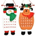 thumbnail image 2 of Countdown to Christmas Santa Advent Calendar Hanging Ornaments for Home Office Party Decoration, 2 of 7
