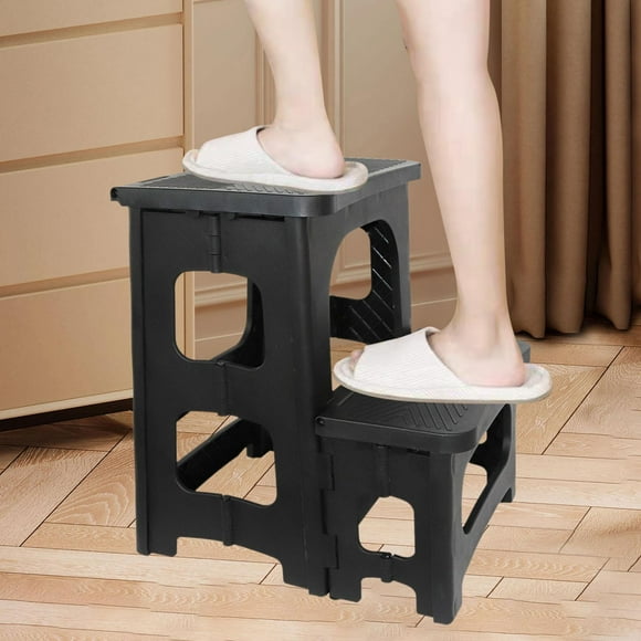 Taburete de 2 escalones Taburete plegable multiusos ligero Resistencia al deslizamiento Taburete de dos escalones Taburete plegable para oficina en