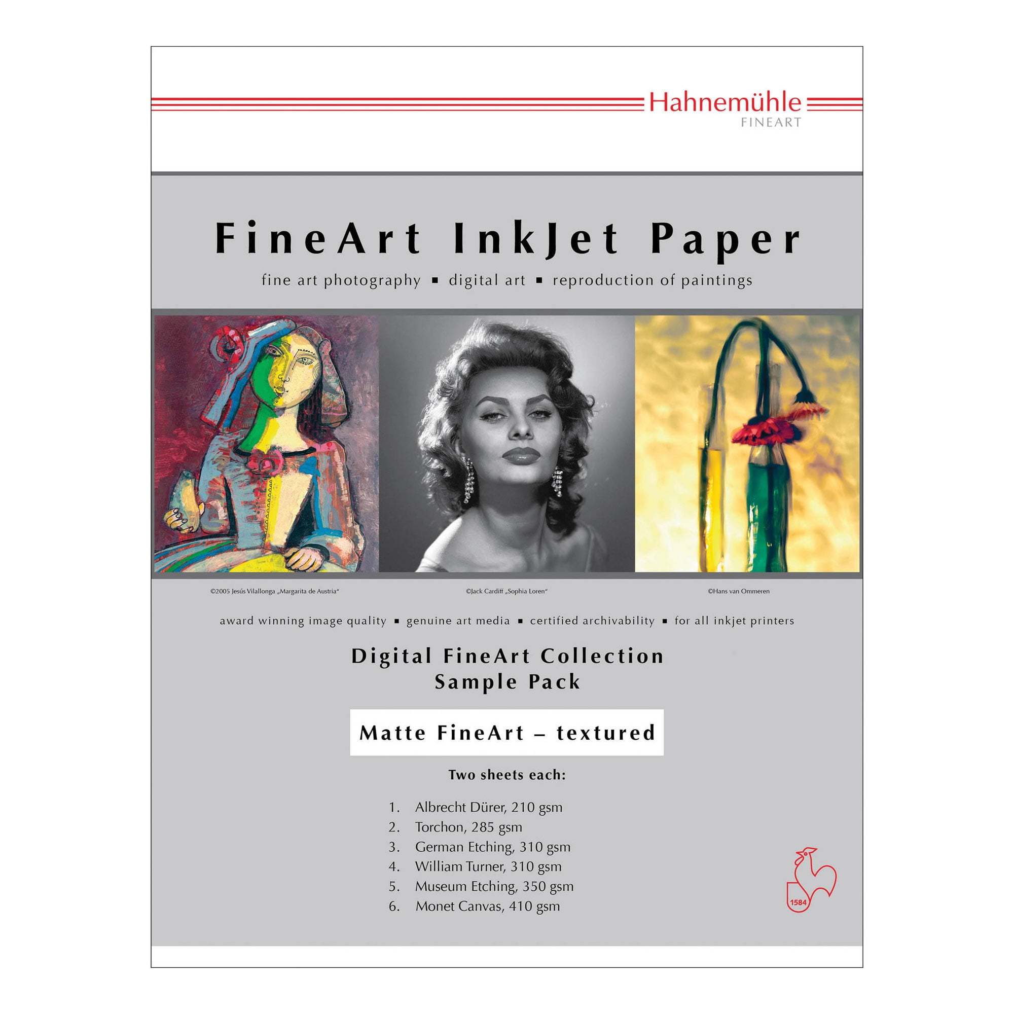 Hahnemuhle Matte FineArt Textured Archival Inkjet Paper Sample Pack (8.5 x 11 i