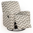 thumbnail image 3 of PRI Prime Resources Sutton Fabric Swivel Glider Recliner in Taupe, 3 of 9