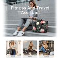 thumbnail image 5 of Tote Bag for Women - Pioneer Flower Shoulder Bag - Large Utility Work Duffle Bag with Zipper Handbag for Travel, Work, Sprots, 5 of 5