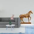 thumbnail image 2 of Estatua de caballo, figura de escritorio, estatua de gato, escultura de resina, adorno de cerámica, diseño moderno y minimalista, ideal para sala de e, 2 of 8