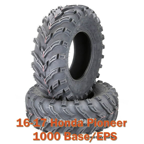 16-17 Honda Pioneer 1000 Base/EPS ATV Front Tire Set 27x9-12 6 PR