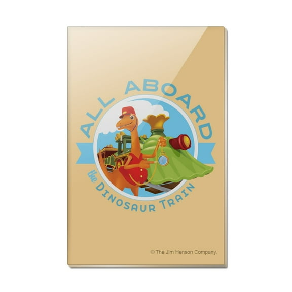 All Aboard the Dinosaur Train Rectangle Acrylic Fridge Refrigerator Magnet