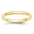 thumbnail image 1 of 10k Yellow Gold 2.5mm Plain Classic Dome Wedding Band Ring Size 6.5, 1 of 4