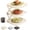 White, variant on Multi-Layer Dish & Prep Tray Storage Rack,Foldable Vertical Plate Racks for Cabinet, Vegetable Plate Display Rack Organizer Dish, Making Cooking Highly Efficient