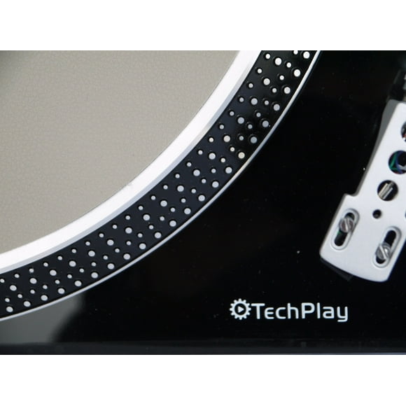TechPlay IEP212 Leatherette Anti Static turntable mat. Ultra Thin for maximun performance (Gray)