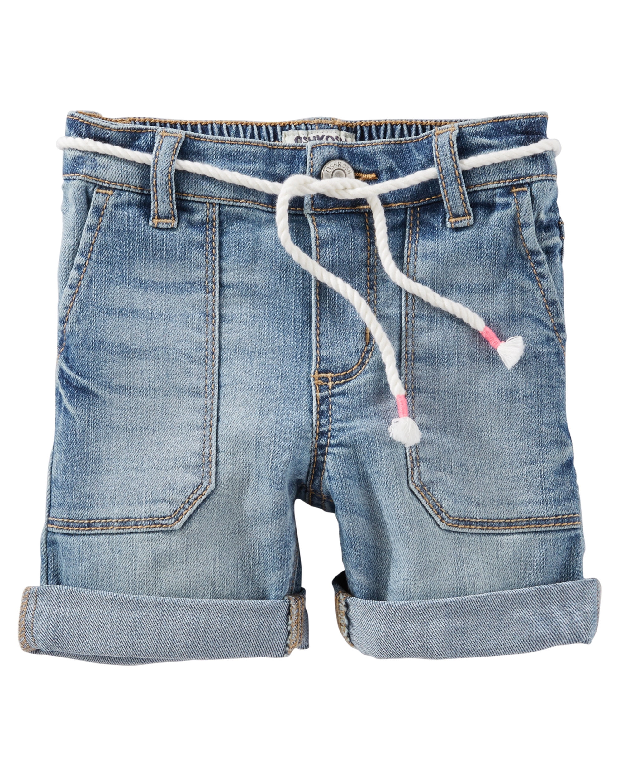 girls stretch denim shorts