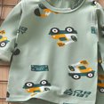 thumbnail image 5 of TOWED22 Baby Girl Boy Fall Winter Clothes 2pcs Cotton Graphic Tee Cotton Joggers Pants Toddler Outfits Casual Clothing(Green,6-7 Y), 5 of 6