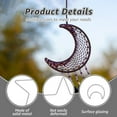 thumbnail image 3 of Wekvgz 24Pcs Moon Star Dream Catcher Metal Rings Gold/Silver Macrame Hoop Rings 2 Sizes Creative Star Moon Shape Craft Rings for DIY Craft Dream Catcher Making Wreath Decoration, 3 of 11