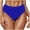 Blue, variant on Womens Swim Shorts Tummy Control High Waisted Plus Size Swim Bottoms UPF50+ Quick-Dry Anti-Wedging Ruffle Belly Coverage Side Tie Swimwear for Beach Vacation