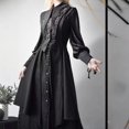 thumbnail image 2 of Disfraz de príncipe Lolita de estilo gótico negro oscuro para mujer, disfraz de nicho elegante y moderno para eventos, ropa de fotografía para actuaciones, vestido COS, 2 of 5