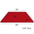 thumbnail image 3 of Flash Furniture 22.5''W x 45''L Trapezoid Red HP Laminate Activity Table - Standard Height Adjustable Legs, 3 of 5