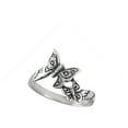 thumbnail image 4 of Oxidized Butterfly Wings Ring .925 Sterling Silver Band Jewelry Female Male Unisex Size 8, 4 of 4