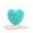 Green, variant on Pink Three-Dimensional Rose Heart Foam Flower Arrangement Romantic Heart-Shaped Decoration In Clear Display Case For Tabletop Decor 5.91X5.91X3.15 Inches