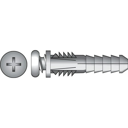 

Hillman 41820 Ribbed Plastic Anchors with Screws 75-Pk. 4-6-8 - Quantity 5