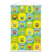 Disney Pixar - Aliens Group Wall Poster with Wooden Magnetic Frame, 22.375" x 34"