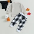 thumbnail image 7 of Okbabeha Fall Winter Baby Boys Clothes Cute Crewneck Sweatshirt Top and Casual Jogger Pants 2 Piece Halloween Outfits, 7 of 7
