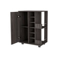 thumbnail image 6 of Espresso Rolling Bar Cart With Wine Storage, 6 of 7