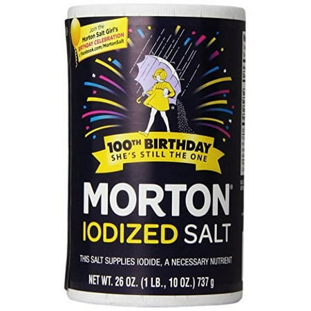 Morton Iodized Salt 26 oz (Pack of 4)