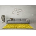 thumbnail image 3 of Ahgly Company Machine Washable Indoor Rectangle Persian Yellow Traditional Area Rugs, 3' x 5', 3 of 4