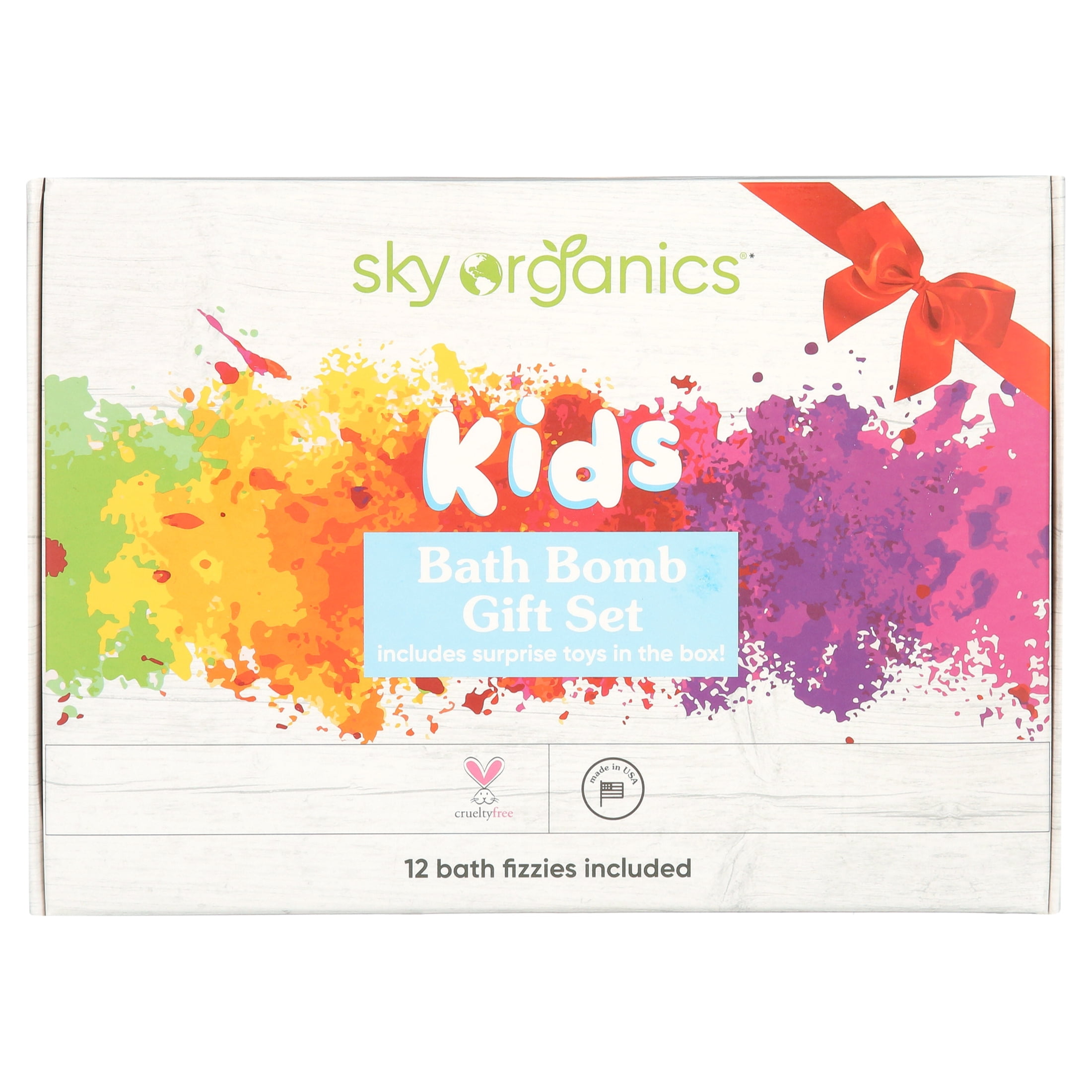 Sky Organics Kids Bath Bomb Gift Set for Body to Soak, Nourish & Enjoy, 12 ct.