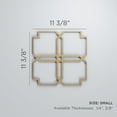thumbnail image 3 of Ekena Millwork 11 3/8"W x 11 3/8"H x 3/8"T Small Englewood Decorative Fretwork Wood Wall Panels, Birch, 3 of 3
