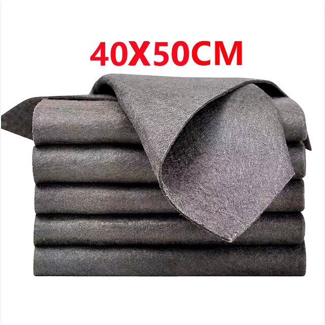Paño de limpieza mágico engrosado, herramienta de microfibra reutilizable sin rastro, paño de lavado de vidrio para ventana, espejo, marca de agua CarNo