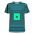 thumbnail image 4 of Jinhomg Mens 2025 Fashion T Shirts Novelty Funny 3D Geometric Print Tees Big and Tall Comfy Short Sleeve Crew Neck Tops Lightweight Spring Summer Pullovers Spring Saving Light Blue XXXL, 4 of 5