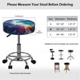 thumbnail image 5 of Tutolipy Glitter Galaxy Round Bar Stool Cover 2 Pieces, Soft Elastic Slipcovers for Upholstered Furniture, Dustproof Round Stool Covers Washable Stool Covers, 5 of 5