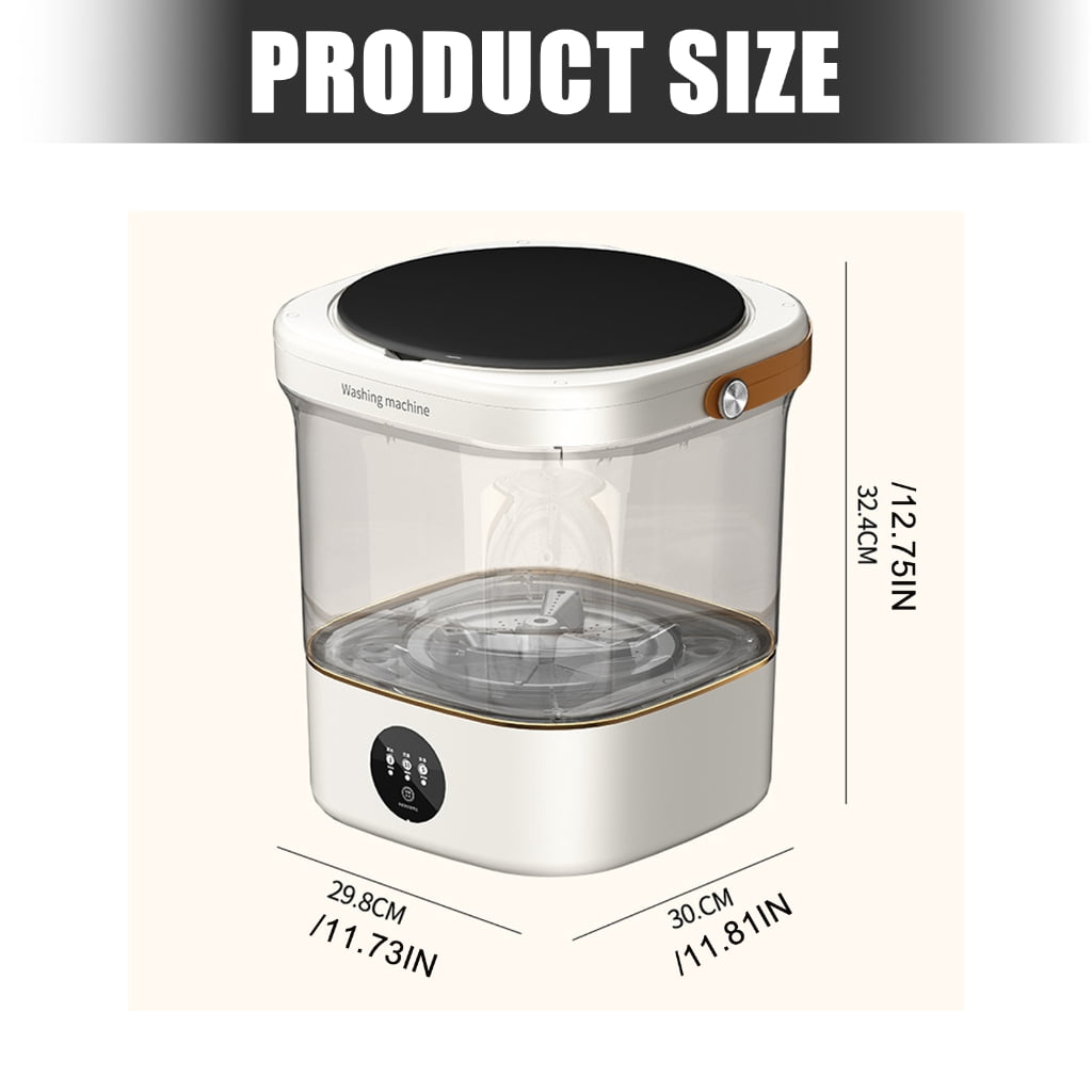 12L Washing Machine Travel Portable Socks Underwear Panties Clothe Washer Machine with Rotation Dryer Apartments